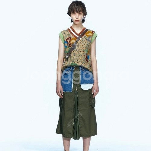 22FW 앤더슨벨 플라워 가든 컷 앤 소운 니트 베스트--0