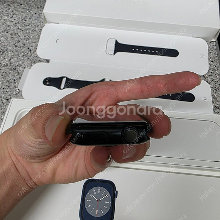 애플워치8 41mm gps 미드나이트--2