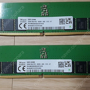 메모리 SK하이닉스 DDR5 a다이 언락 5600 081N 32GB 팝니다.