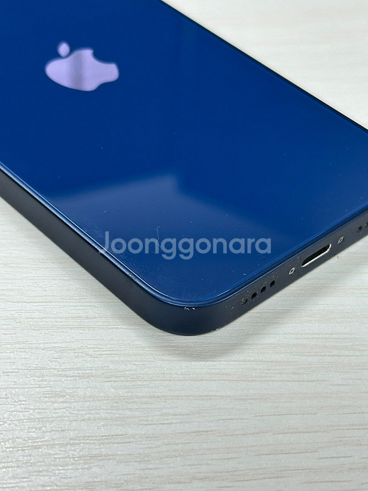 아이폰12미니 블루색상 64용량 상태좋은 무잔상 단말기 24만 판매합니다--6