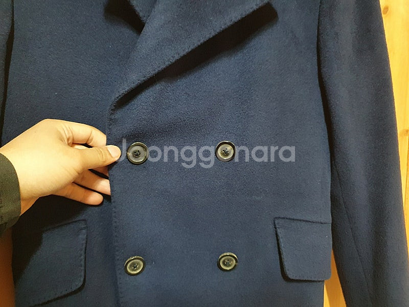 타임옴므 남 90 (세탁) 울 코트--3