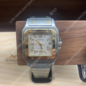 까르띠에 산토스 갈베 입체판 한 정 18K 콤비 오토메틱 한정판 (Cartier Santos Galbee Large LM Automati c)