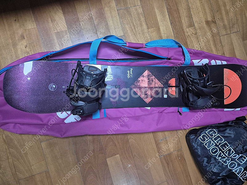 스노우보드셋트) 버튼 필굿 여성용 데크&바인딩--1