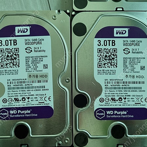 하드디스크 WD Purple Surveillance 3TB 중고 HDD 판매합니다.