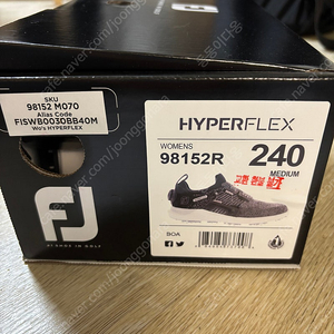 (새상품, 정품) 풋조이 HyperFlex BOA 여성 골프화 240 mm