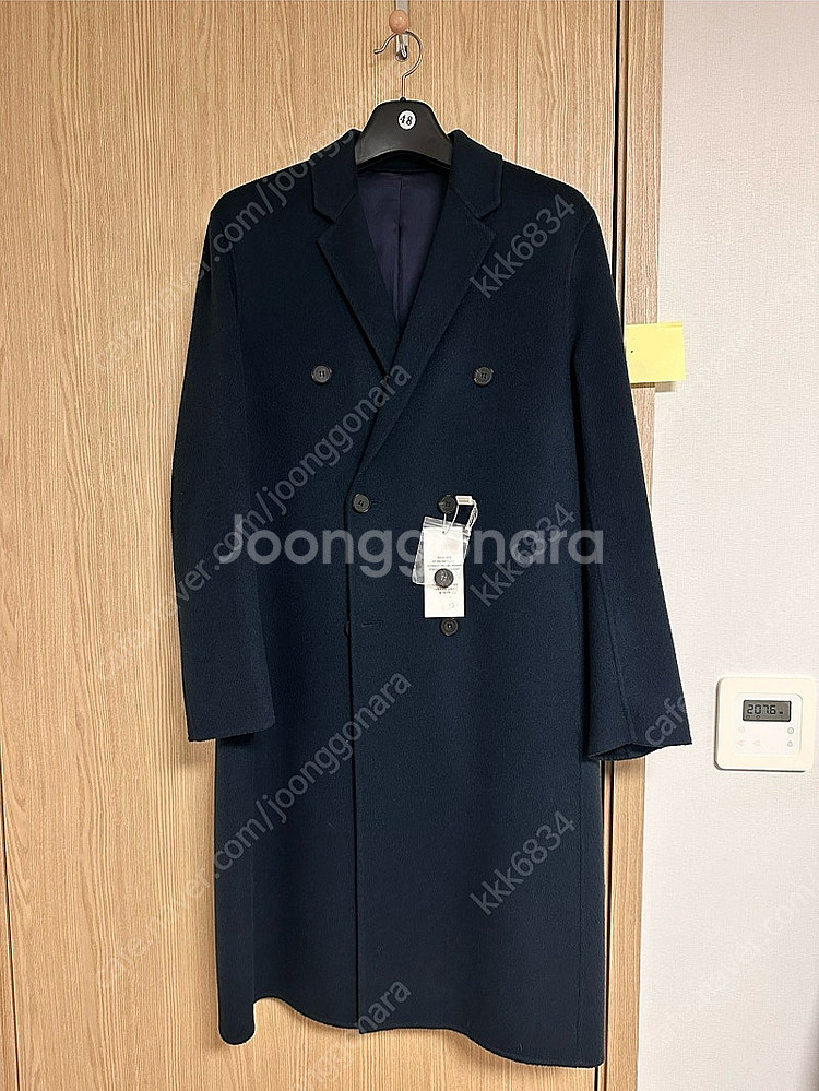 마마가리 / 더블 핸드메이드 코트 터콰이즈 블루 / 48--0