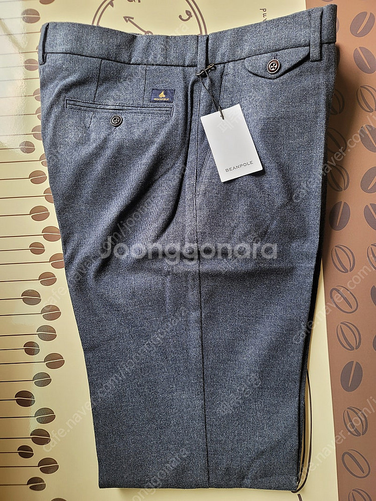 bean pole 멜란지 깅엄 pants--0