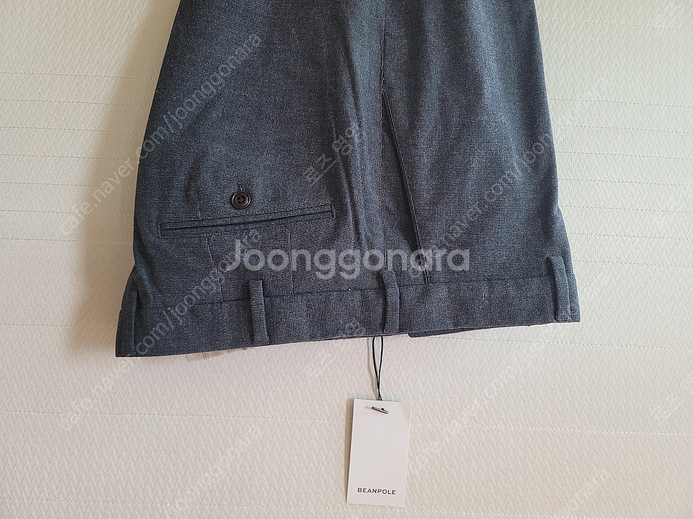 bean pole 멜란지 깅엄 pants--9