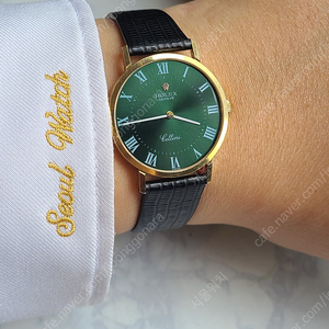 [정품] 롤렉스 셀리니 올리브그린 18K 옐로우골드 금통 (Rolex Cellini Olive Green Roman Dial 18K Solid YG)