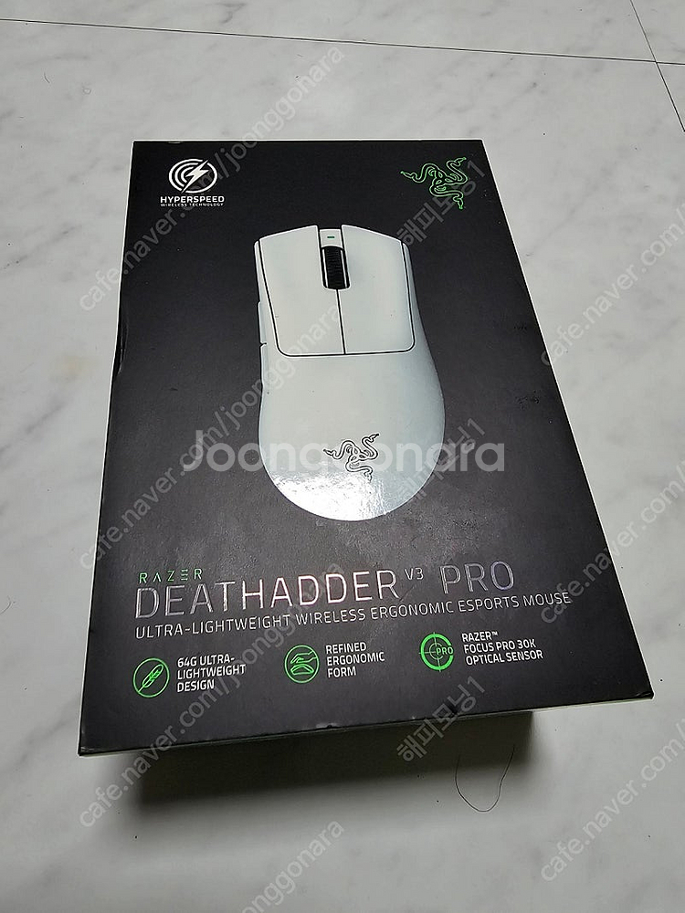 데스에더 v3 pro white 미개봉 신품--0