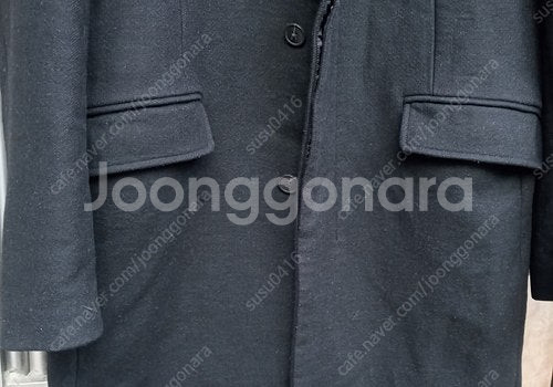 정품 띠어리 케시미어코트 100호 /정품 인터메조 경량패딩코트 95호) /타임옴므 울캐시어코트 100호--2