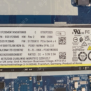 PC801 1tb ( P41 SSD OEM 버전 )