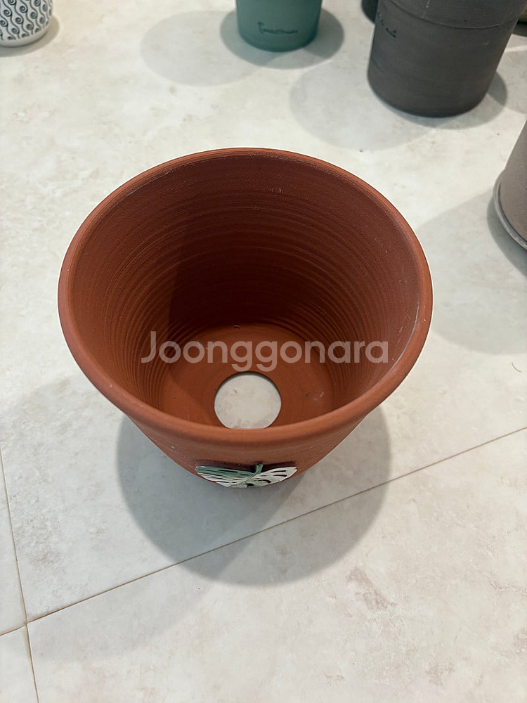 미사용 포터리엘 알보팟+트리팟 릴리안팟 토분 2개 일괄...--1