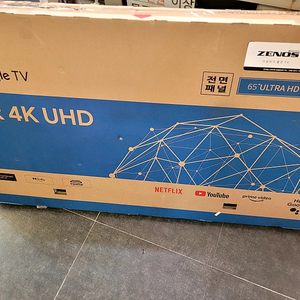 제노스 65인치 TV 스마트 안드로이드 CO650GTUHD 판매 / 부산 직거래