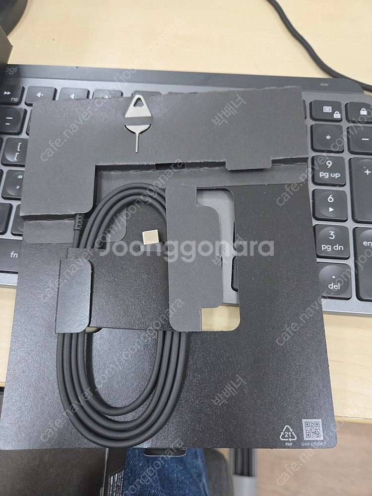 갤럭시Z폴드5 256GB 아이스블루 전체교체O 유심기변...--1