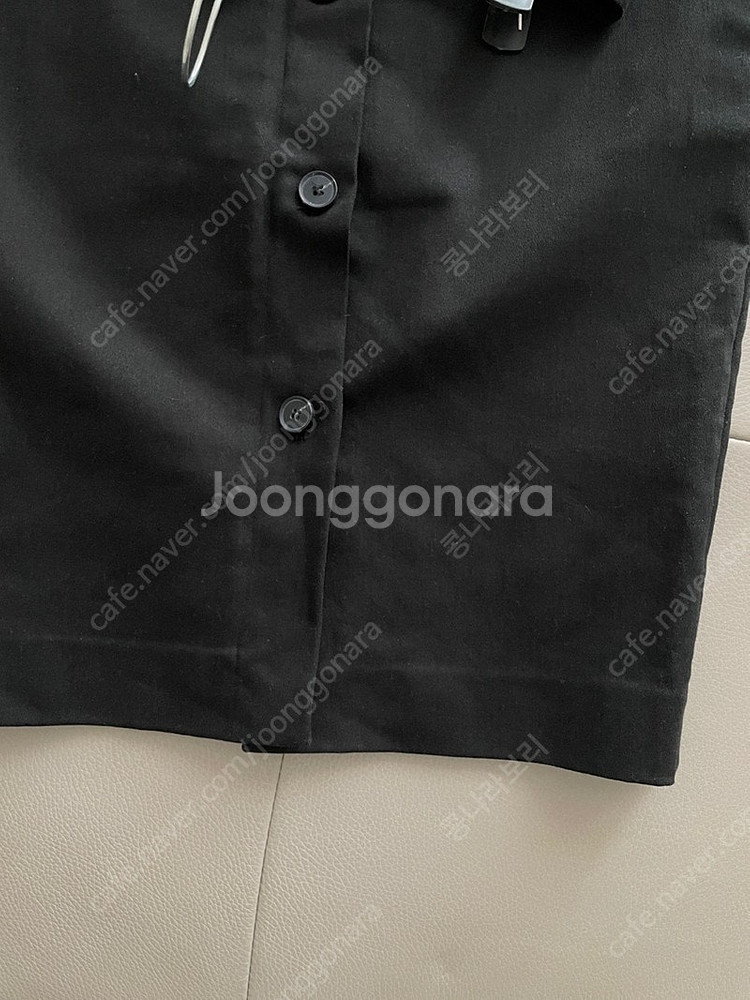유메르 단추스커트 블랙 S (상태좋음)--7