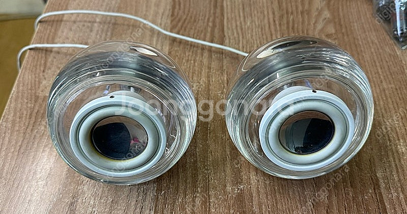 원형 애플 APPLE 스피커 (구 아이맥 투명)--0