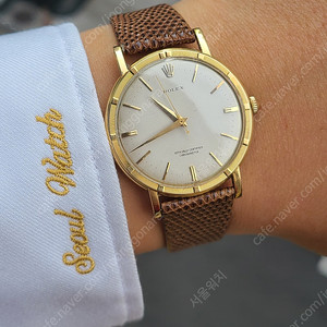 [정품] 롤렉스 메트로폴리탄 점보사이즈 18K 금통 올제치 소장용 빈티지 (Rolex Precision Jumbo 18K Solid Gold Vintage)