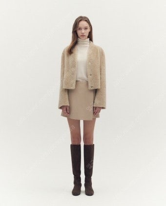 sie시에 리오 시어링 크롭 코트--0