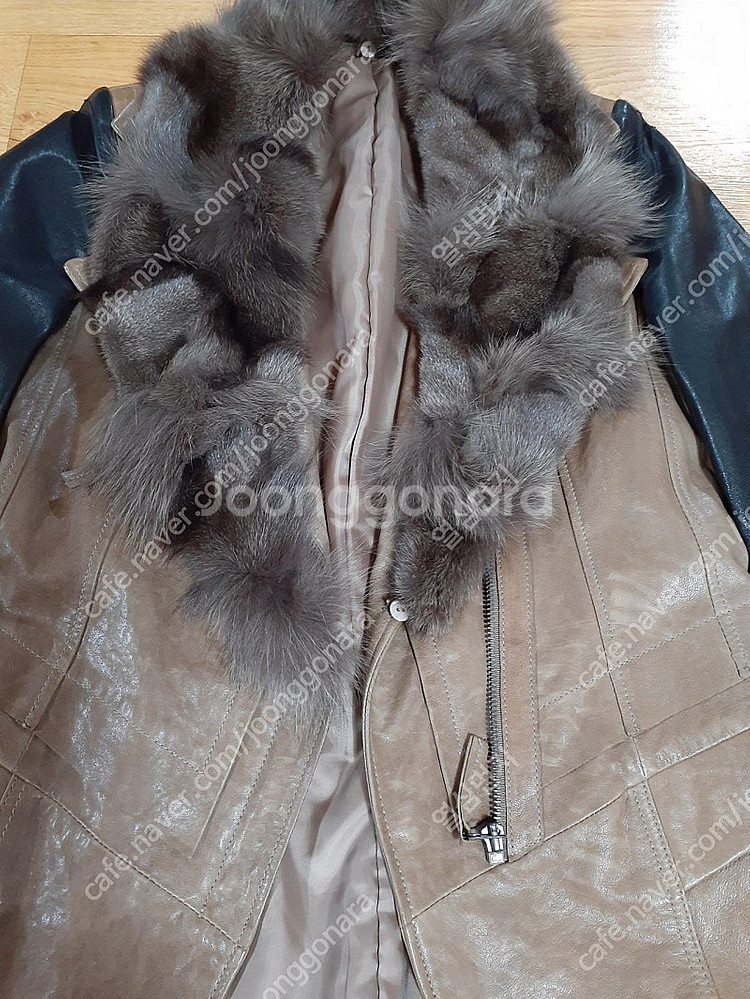 양가죽 쟈켓 카라여우털 카라탈부착가능해요 편하게 보세요 20000원 직거래--2