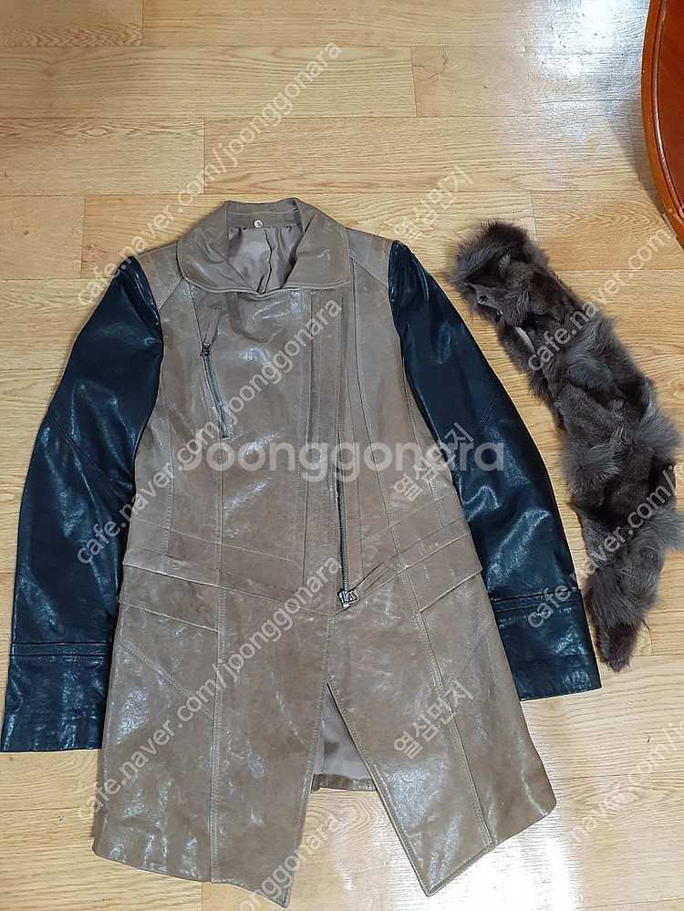 양가죽 쟈켓 카라여우털 카라탈부착가능해요 편하게 보세요 20000원 직거래--4
