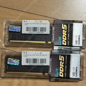 TeamGroup DDR5-5600 CL46 Elite 서린 32g(16x2) 보증스티커 없음