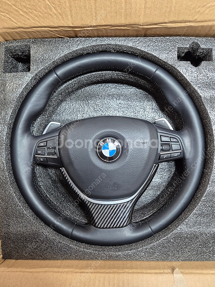 bmw528i F10 2015년12월식 순정핸들(패들시...--0