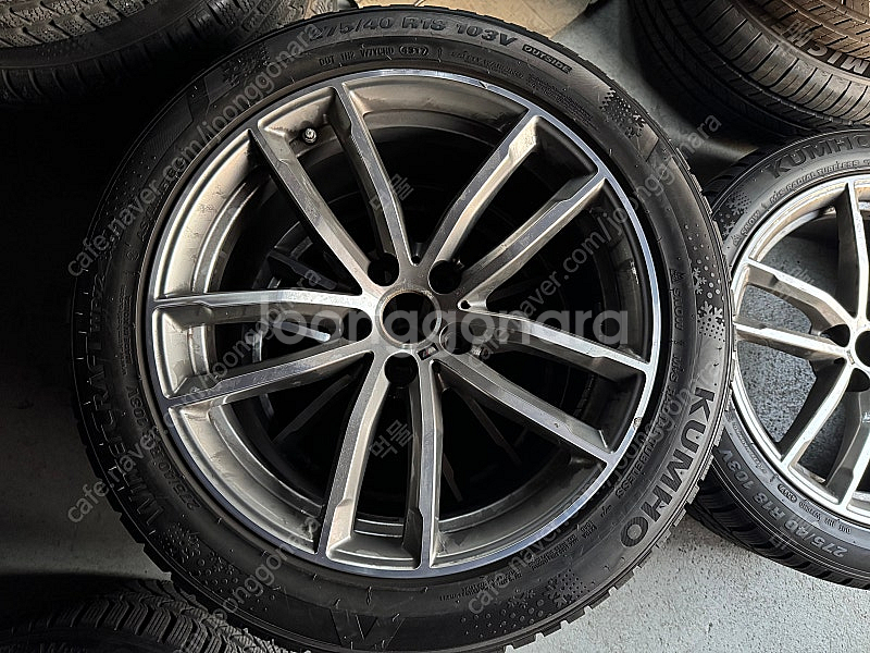 BMW 순정 662m 휠 & TPMS, 윈터 타이어 풀...--4