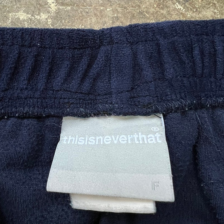 F) 디스이즈네버댓 벨로아 팬츠 트레이닝복바지 남녀공용 스트릿패션--3