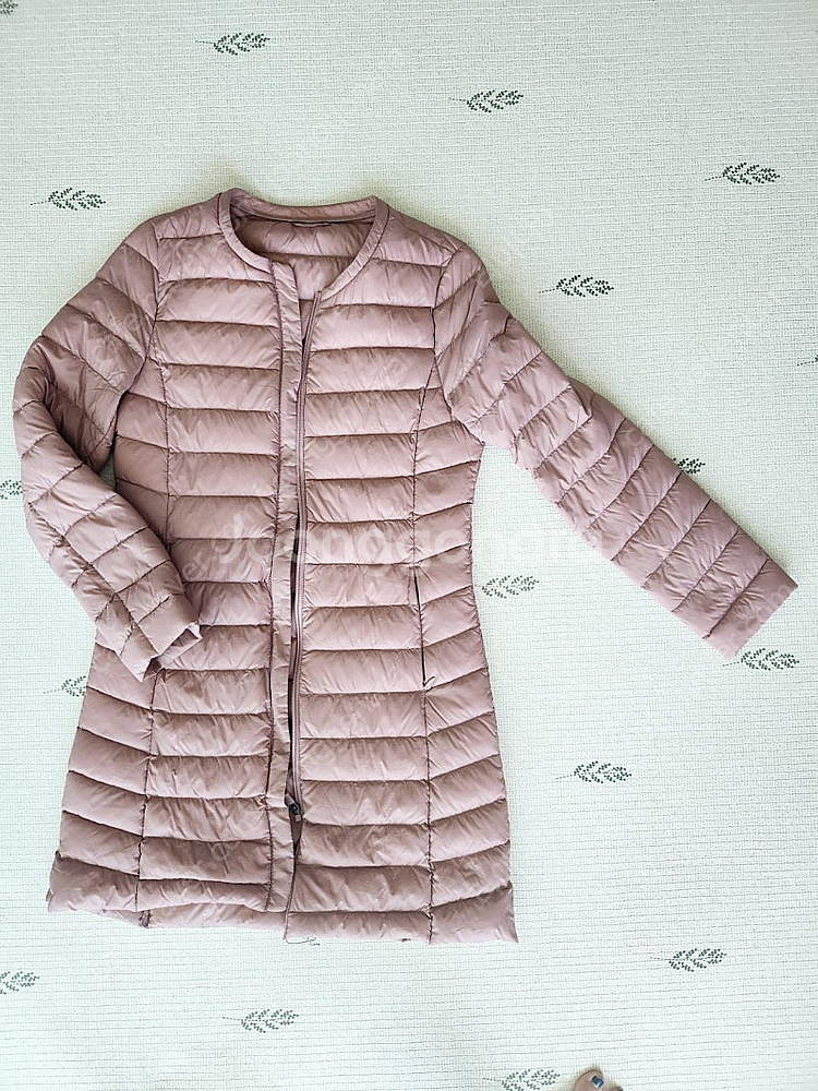 흄 경량 다운 롱패딩 55사이즈 인디핑크--0