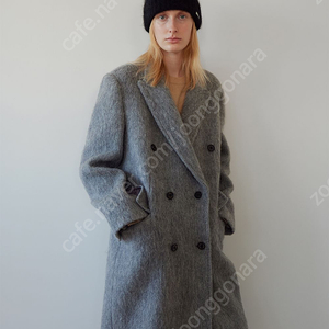 르바 hairy alpaca blended classic coat