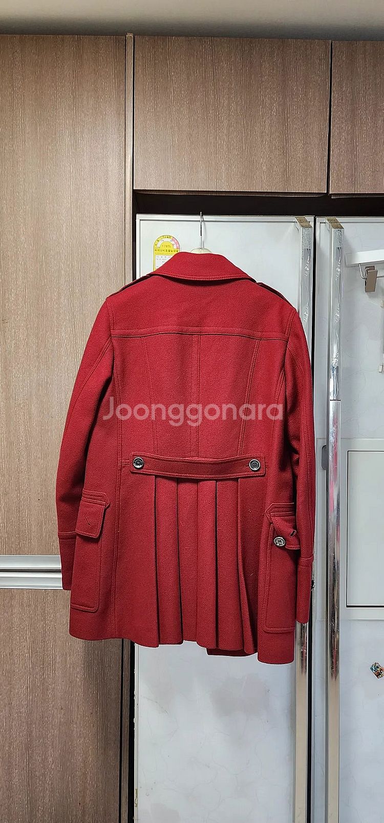 버버리 여성 캐시미어 혼방코트 66~--4