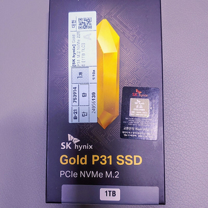 SK 하이닉스 Gold P31 M.2 1TB 미개봉