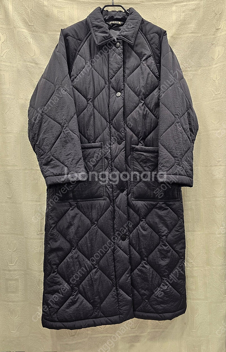 거의새거) 브리엘 얇은 누빔 패딩 코트 롱패딩 S--0