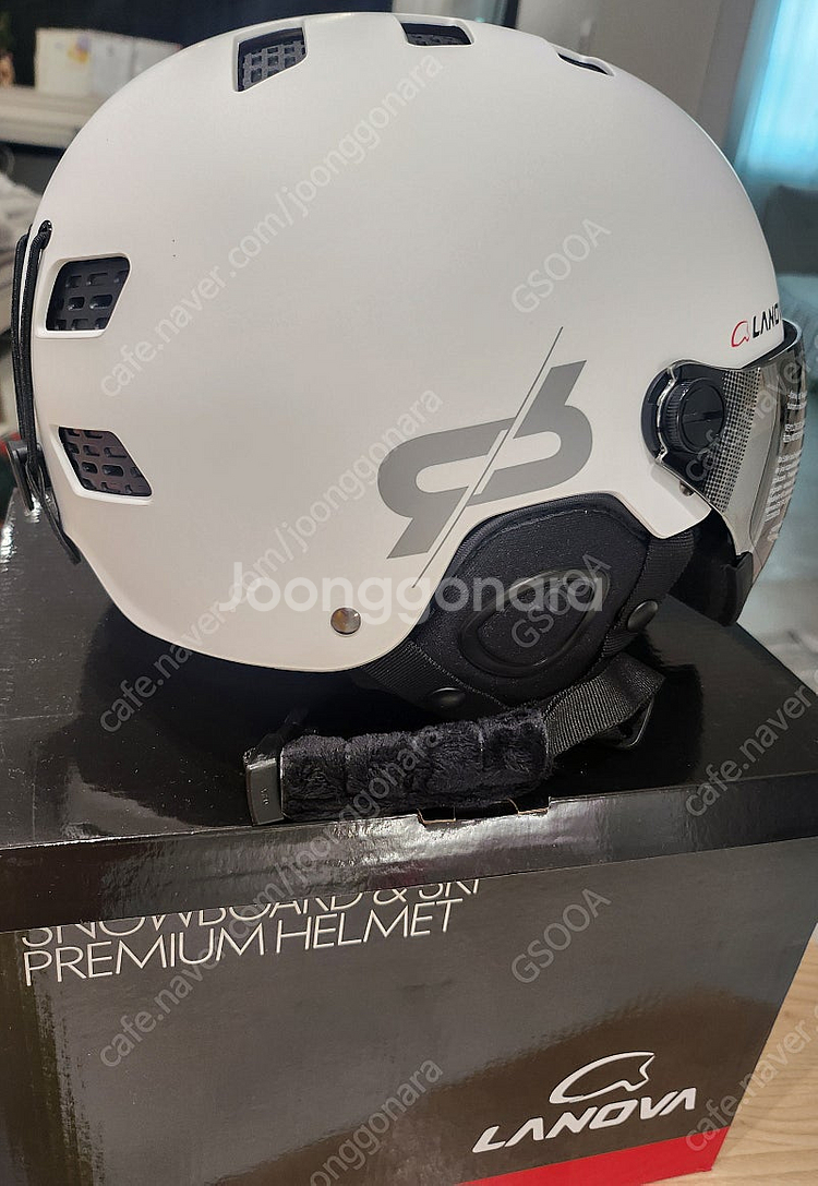 새상품)라노바 스키 보드 바이저 헬멧 (화이트XL)--1