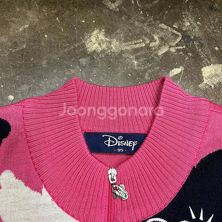 95) 디즈니 골프 집업 니트 조끼 가디건 여성 골프웨어 골프 의류--2