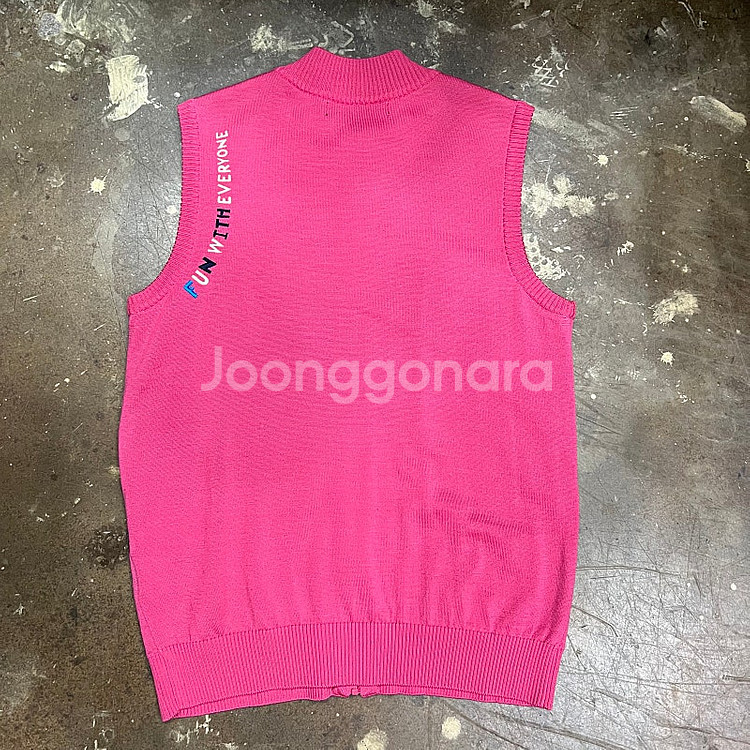 95) 디즈니 골프 집업 니트 조끼 가디건 여성 골프웨어 골프 의류--3