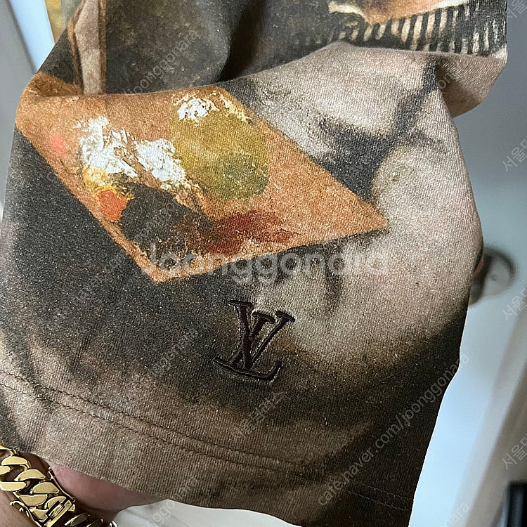 백화점판 / 루이비통 쿠르베 페인팅 티셔츠 xxl 판매...--3