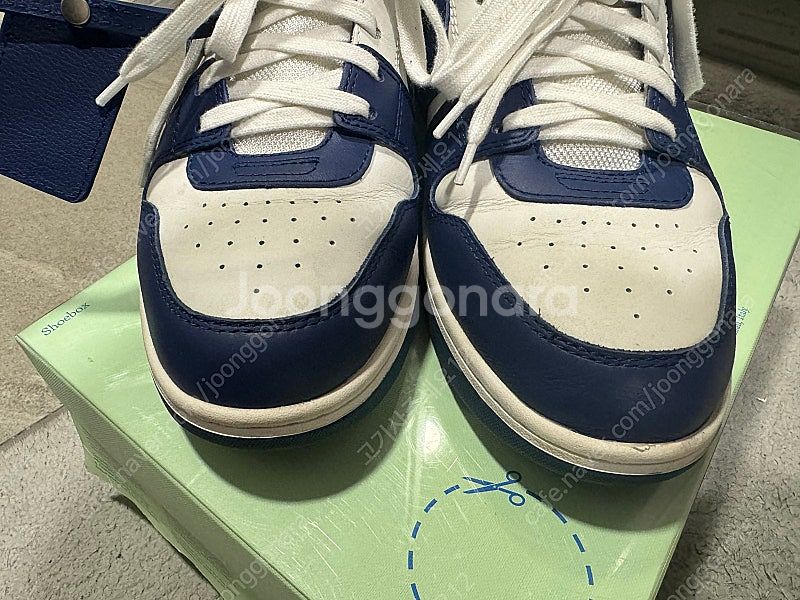 오프화이트 아웃오브오피스 스니커즈 블루 42/270 사...--1