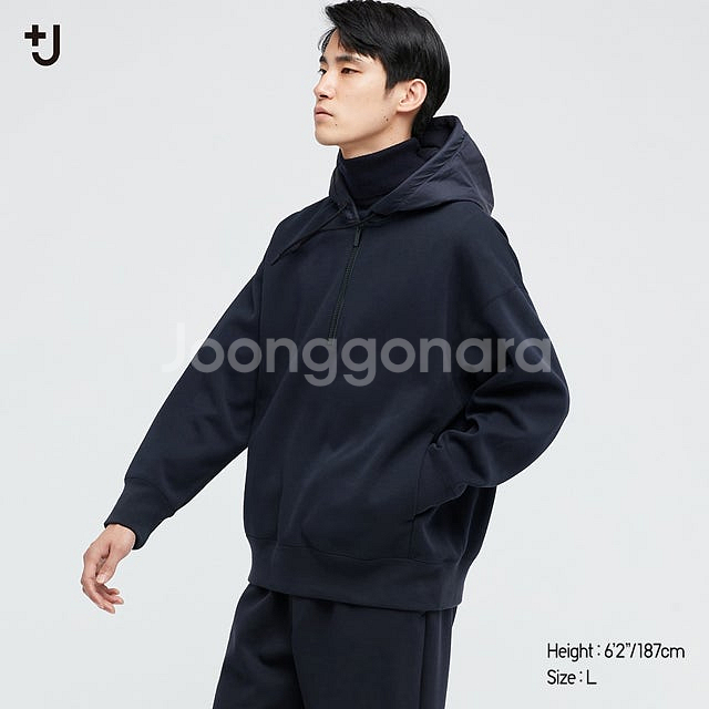 [S] 유니클로 질샌더 +J 드라이스웨트 하프짚파카 후...--3