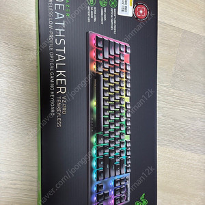 레이저 키보드 데스스토커 V2 pro tkl 블랙