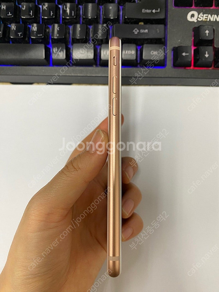 198621 아이폰8 로즈골드 SS급 256GB 무잔상 배터리성능100% 인스타 22만 부천--4