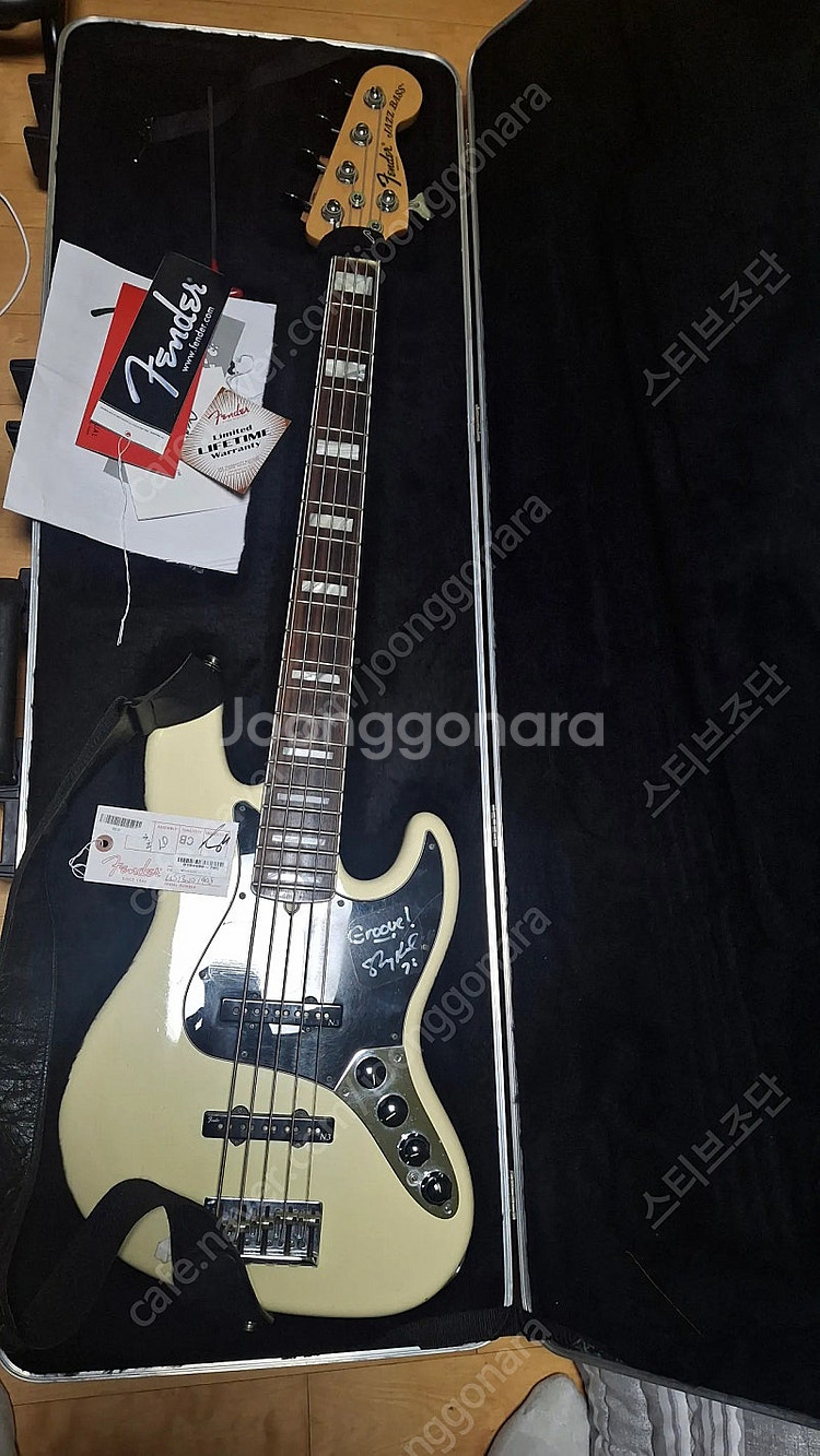 펜더 fender 아메리칸 디럭스 5현 베이스 올림픽화...--0