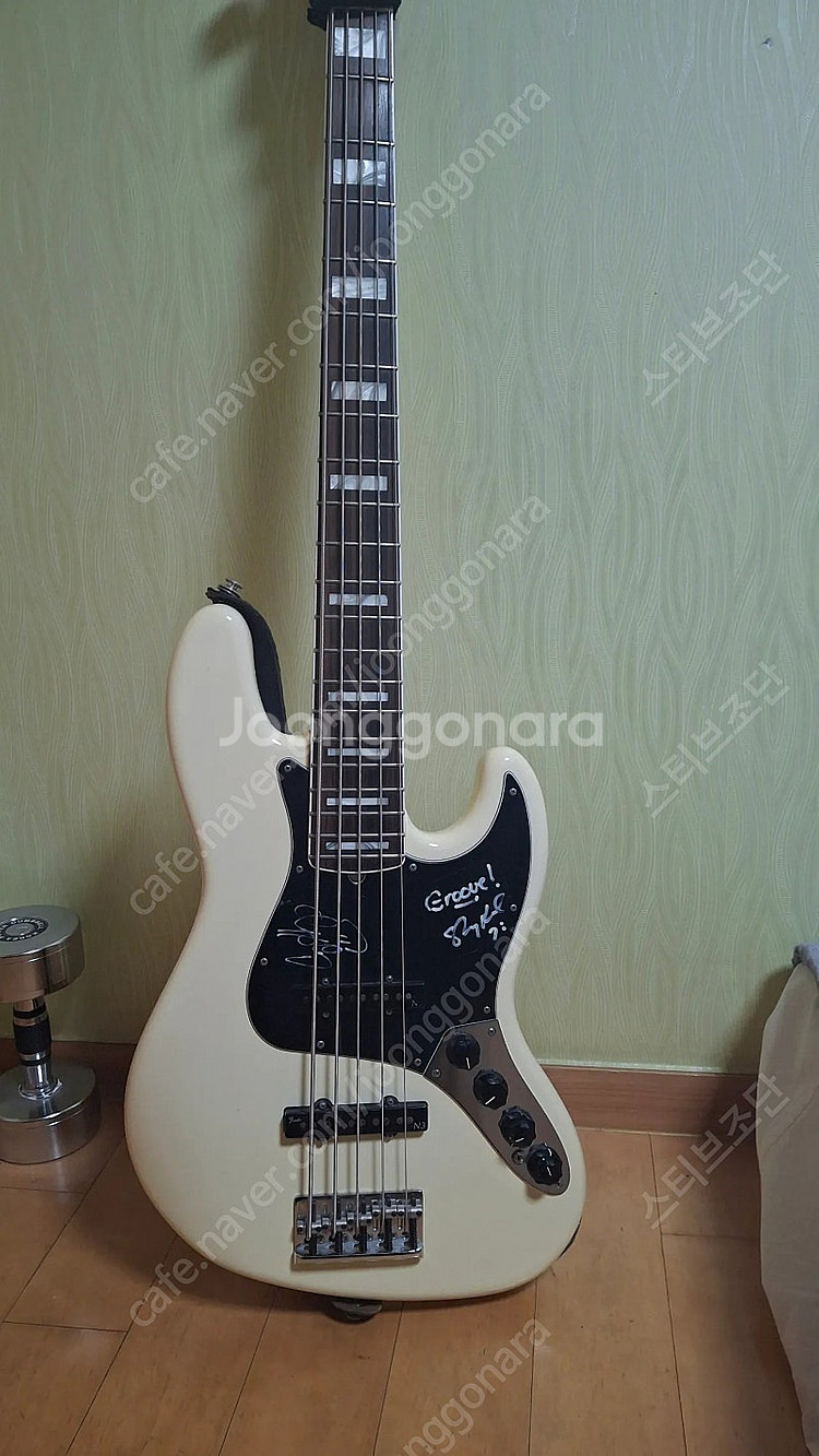 펜더 fender 아메리칸 디럭스 5현 베이스 올림픽화...--7