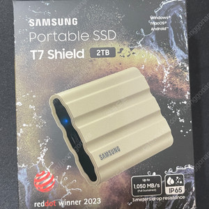 삼성전자 포터블 SSD T7 Shield (2TB)_ 미개봉, 정품