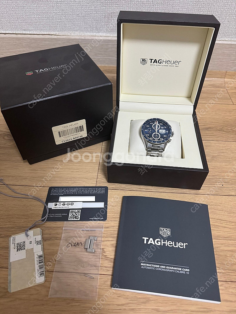 태그호이어 까레라 CV2A1V 43MM 칼리버 16 데...--5