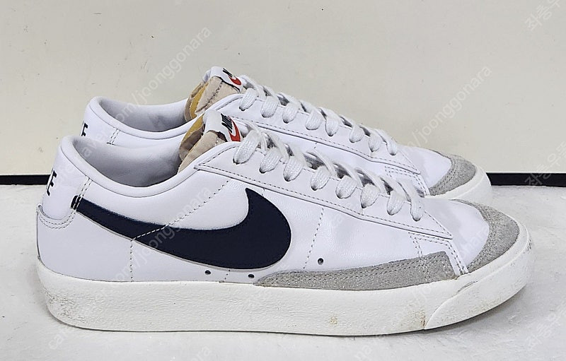 [255] 나이키 블레이저 로우 77 빈티지VNTG 화이트세일블랙 천연소가죽 레더LTR 경량 런닝화스니커즈단화--3