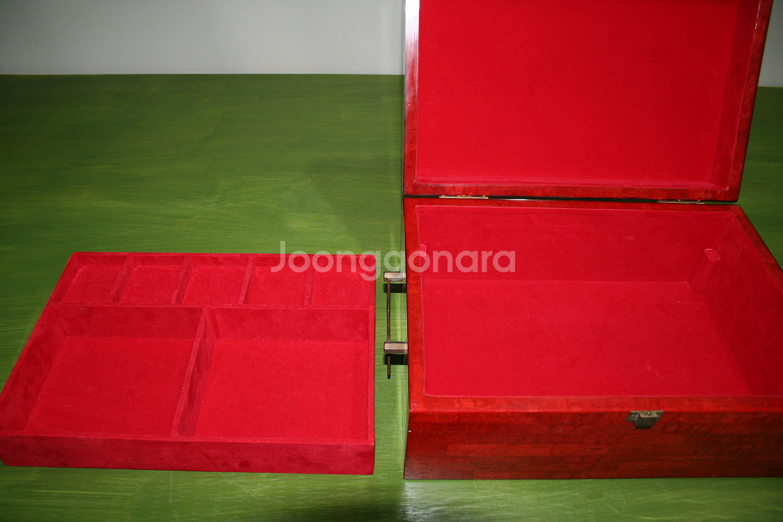 자색 신주 귀금속함 목함 공구함 귀중품 보관함 통장--6
