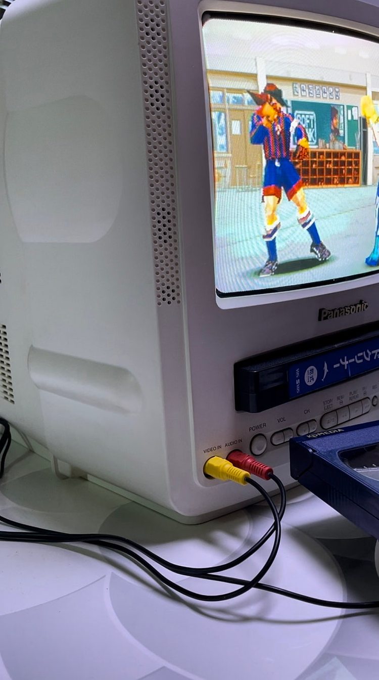 Panasonic(파나소닉)사의 특S급!!!옛날 미니비디오비젼[tv+VIDEO]앙증맞은 9인치 브라운관 칼라티비<화...--9