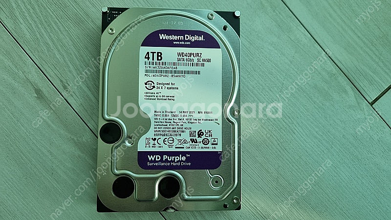 하드디스크 WD Purple 4tb, 3tb hdd--2